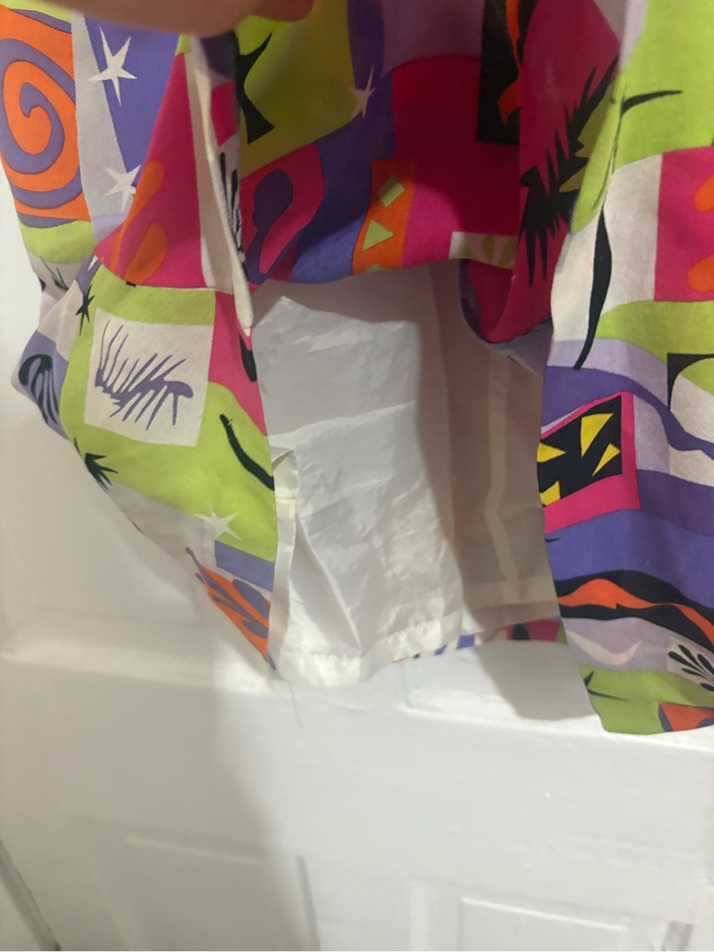 Vintage Sue Wong Funky colorful Gogo Geometric Mini Dress - Picture 6 of 6
